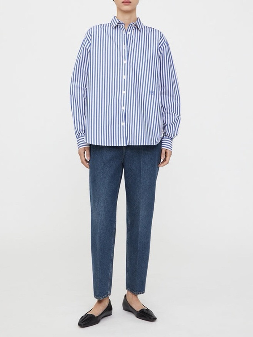 Toteme Classic Blue & White Shirt - Picture 3 of 10